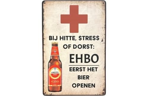 decoratie bord bij hitte of stress amstel