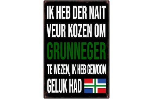 Decoratiebord - Ik heb der nait veur kozen