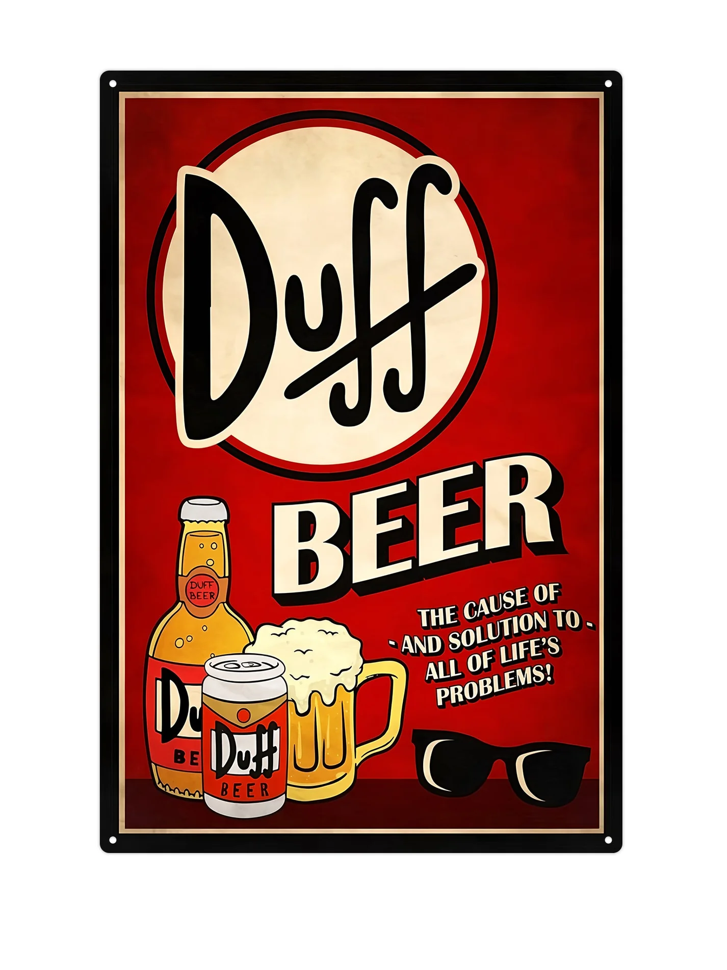 Decoratiebord - Duff Beer