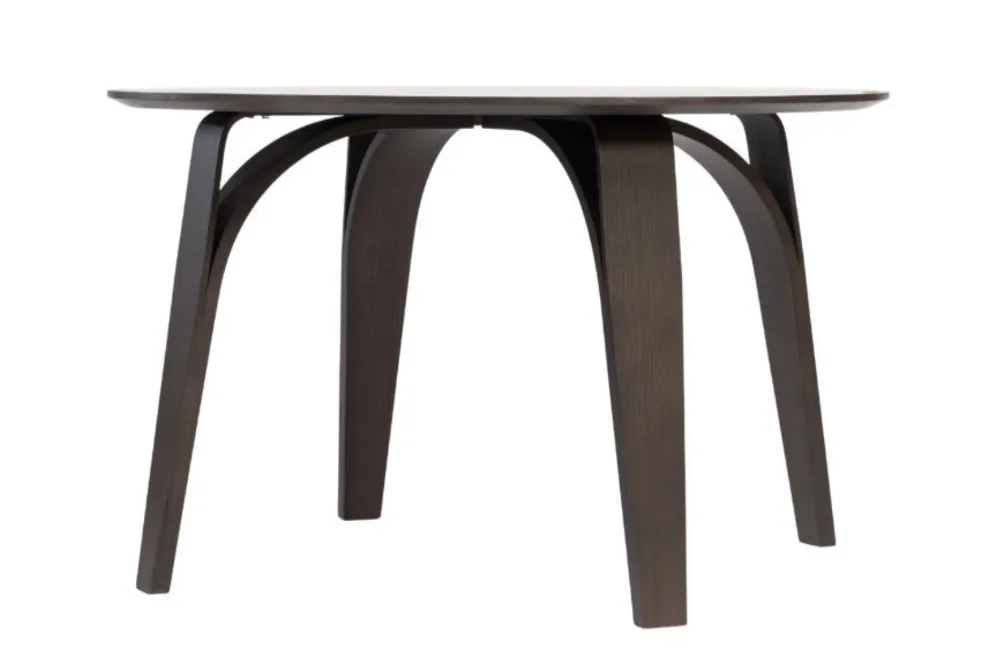 Eettafel Lex Rond Walnoot Fineer 120cm - Afbeelding 4