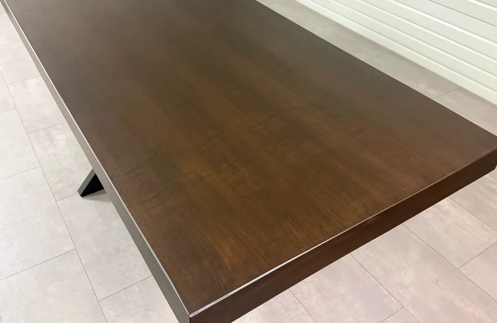 Luxe eettafel 270 cm - Noten kleur - Afbeelding 3